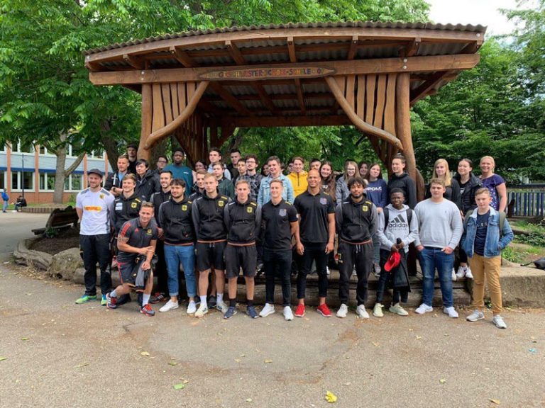 FBS ICC - Ehrenamt - Deutsche Rugby Nationalmannschaft zu Gast in der Geschwister-Scholl-Gemeinschaftsschule Heidelberg