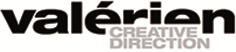 Valerien Creative Direction Logo braun - schwarz